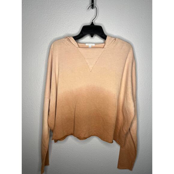 New Abound Ombre Hoodie Rust Hi-Low Hem Pullover Long Sleeve Sz M - Picture 3 of 5
